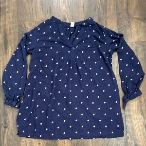 Old Navy Blue and White Relaxed Blouse